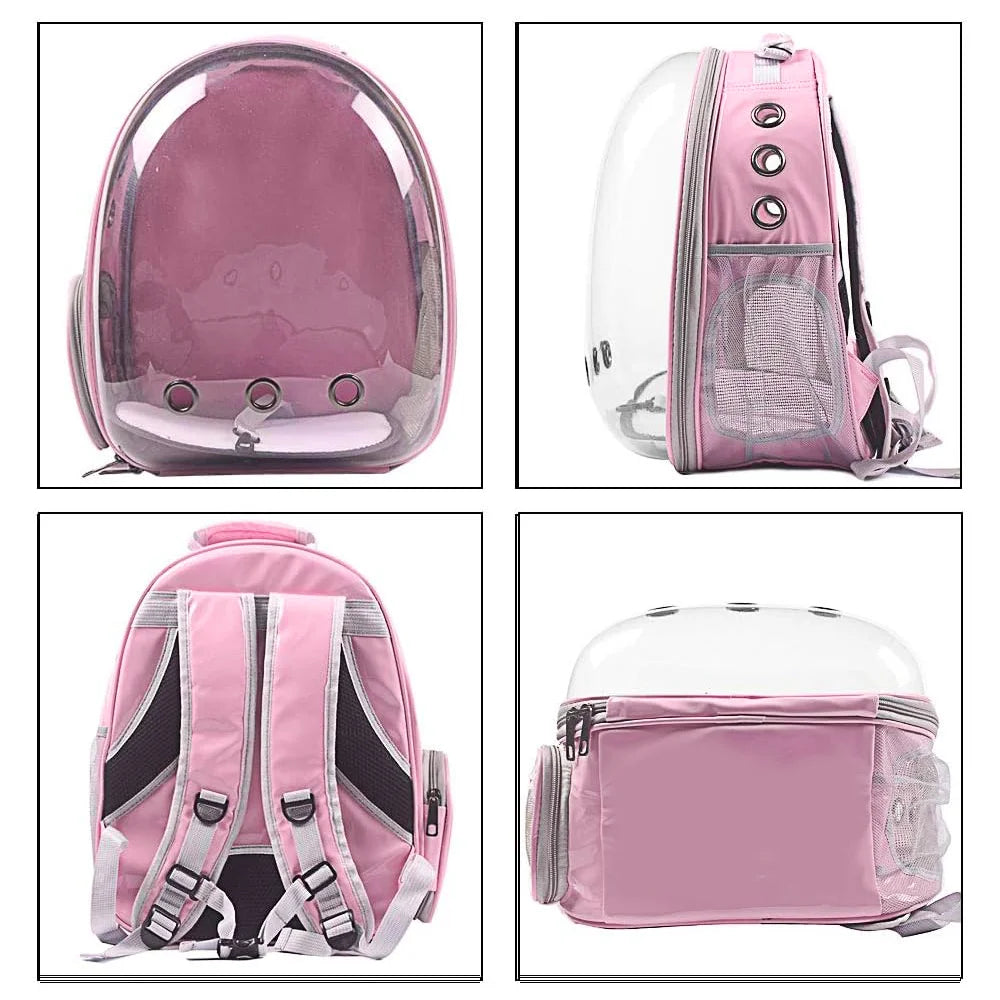 Transparent cat carrier backpack