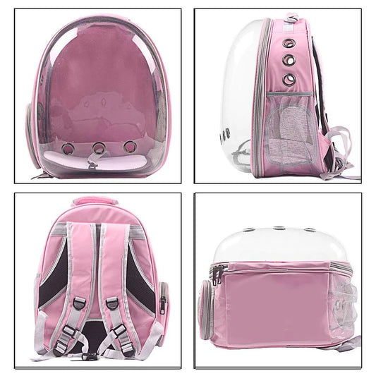 Transparent cat carrier backpack